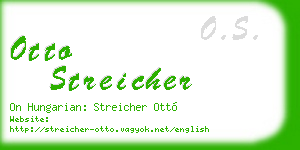 otto streicher business card